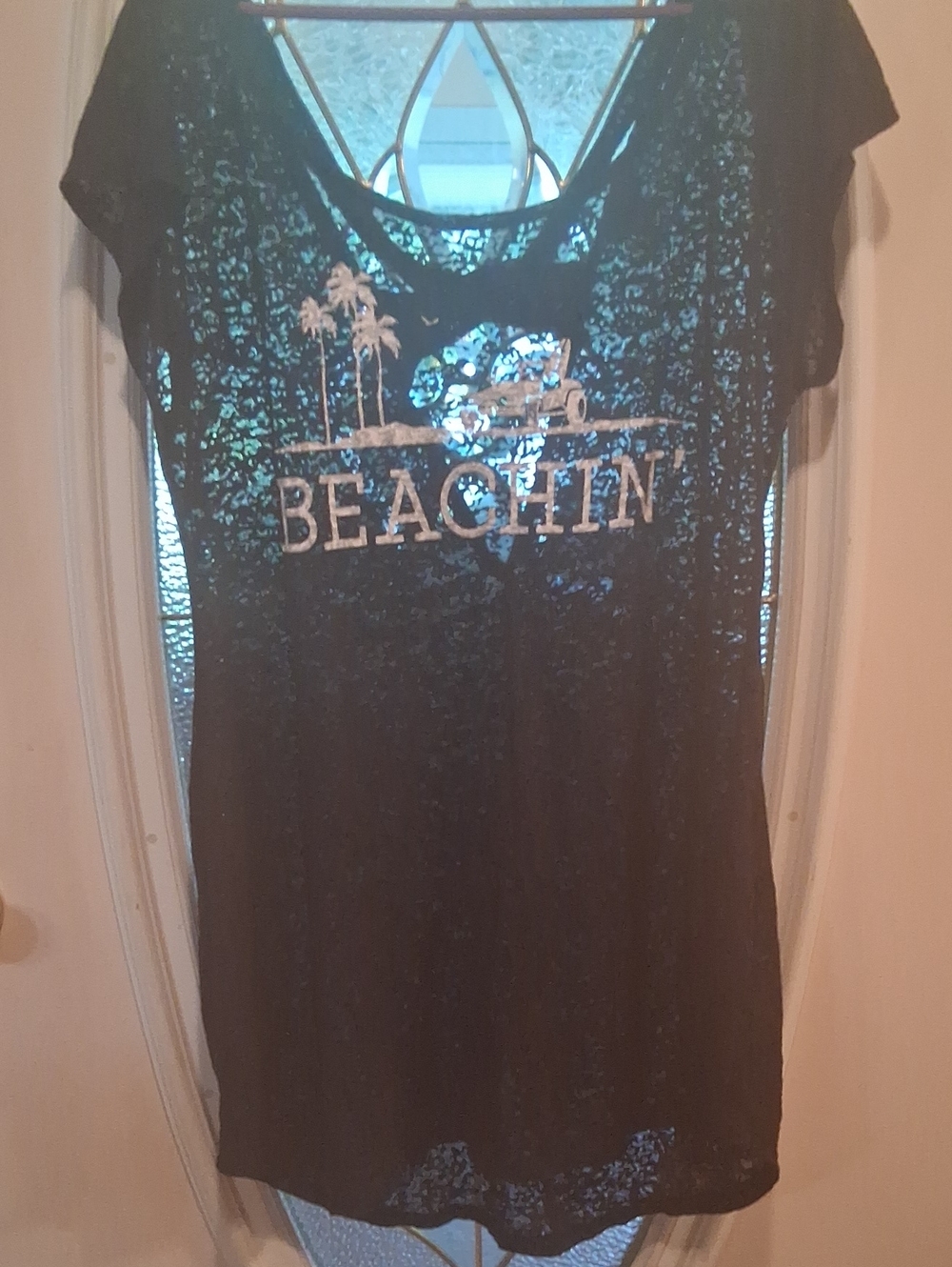 Joe Boxer Black Short Sleeve 'Beachin' Graphic Tee